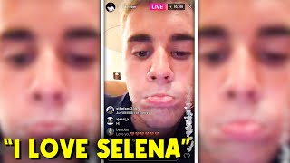 "I Still Love Selena" Justin Bieber Admits On IG Live! (Video)