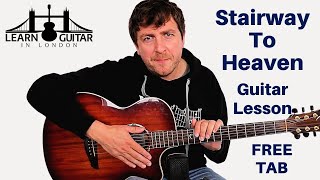 Stairway To Heaven - Acoustic Guitar Lesson - Slow Breakdown - Led Zeppelin