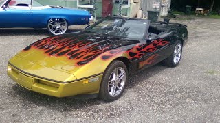 flamed out Corvette