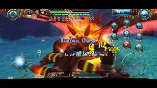 Toram Online - No ATK Warning Halberd Solo vs Red ash Dragon Rudis (hard)