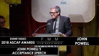 2018 ASCAP Awards: John Powell's Acceptance Speech (Henry Mancini Award)