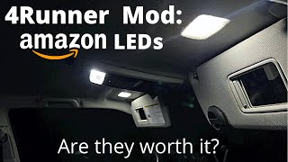 4Runner Mod: LEDs from Amazon for 4Runner Interior!