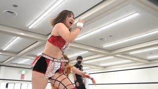 【スターダム】朱里がひめかから勝利！『赤いベルトのチャンピオンとしては厳しい結果。もう負けるわけにはいかない。残りの試合全勝して必ず2連覇する』5★STAR GP -9.4広島大会-【STARDOM】