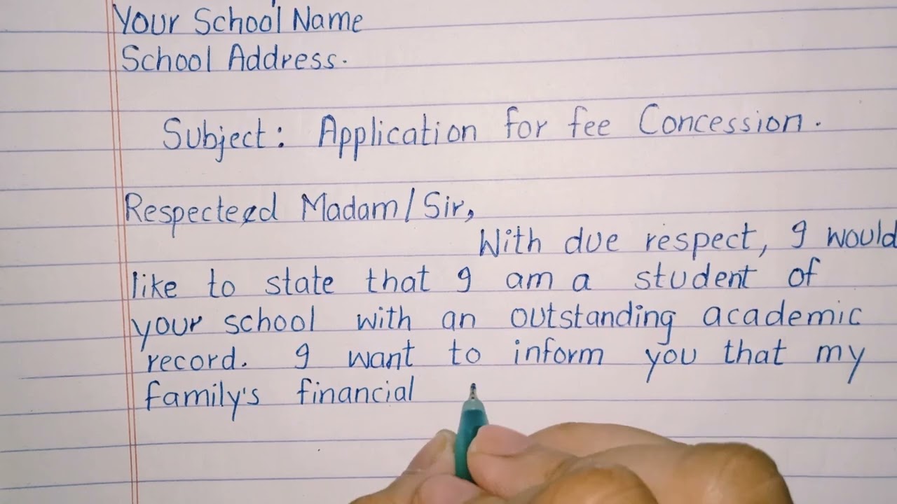 Application For Fee Concession In English Fees Mafi Ke Liye 55 Off Application For Fee Concession In English Fees Mafi Ke Liye 55 Off