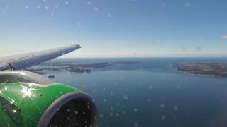 Beautiful Approach and Landing at Bergen Wideroe Embraer E190-E2 (HD)