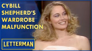 Cybill Shepherd Came Dressed In Only A Towel | Letterman