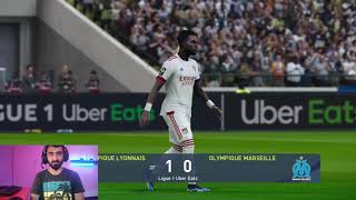 PES 2021 Hindi Gameplay | Olympique Lyonnais - Olympique de Marseille - 2021/22