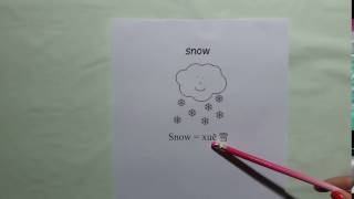 How to say Snow in Mandarin Chinese