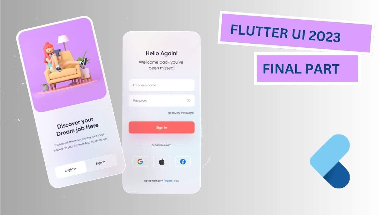 Flutter Ui Design Tutorial Part 3 Final Youtube