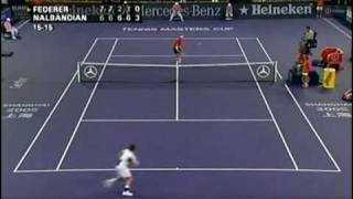 Masters Cup Final 2005 Federer vs Nalbandian Highlights Pt2