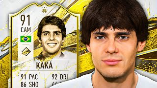 IS HE WORTH 600K? 🤔 91 Icon Kaka Player Review - FIFA 23 Ultimate Team