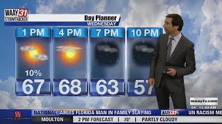 Rob Elvington's Wednesday, September 22 Midday North Alabama Weather Forecast