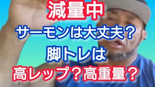 減量中にサーモンは食べてもいい？脚トレは高レップか高重量どっちが効果的？ 【切り抜き】Hidetada Yamagishi