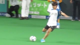 なでしこジャパンのDF熊谷紗希選手がファーストピッチに登板（北海道日本ハムファイターズ）