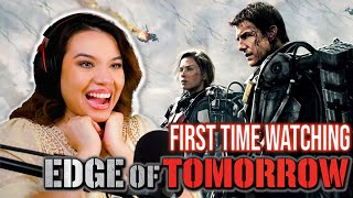ACTRESS REACTS to EDGE OF TOMORROW (2014) MOVIE REACTION *Groundhog Day but make it ACTION!*