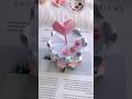 Origami cake craft with heart topper #diy