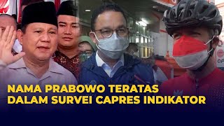 Nama Prabowo Teratas Dalam Survei Capres Indikator