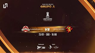 CLANDESTINO x SPORT RETIRO - 2° RODADA - GRUPO A - COPA LIBERTADORES DE FUTEBOL SOCIETY 2025