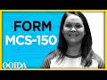 What is the Form MCS-150?