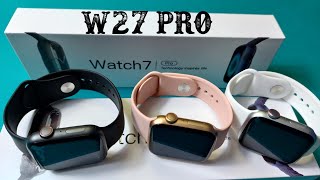 مراجعة الساعة w27 pro smart watch الساعة الي جمعت مزايا السوفت وير بتاع hwو الdt في ساعة وحده