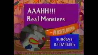 Nickelodeon -  Aaahh!!! Real Monsters Promo (1994)