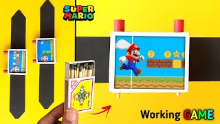 Paper Gaming Watch - Super Mario | how to make super Mario game from paper | Easy matchbox toy