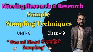 Research# Nursing Research# Class- 49# Sampling # Sample # Population # Target Population # Upen Sir