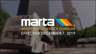 Adopted Bus Service Changes effective December 7, 2019