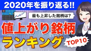 2020年に最も上昇した銘柄は？株価値上がり率ランキング【TOP10】