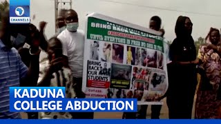 Kaduna College Abduction: Parents Of Kidnapped Students Stage Protest