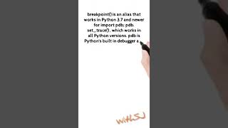 breakpoint() Python3 Build in Function #shorts tutorial