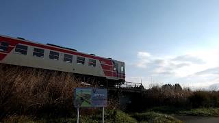 動画20181126「三鉄ー宇部駅〜野田駅久慈行き」＠岩手県久慈市宇部町08:36頃