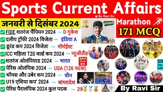 Sports Current Affairs 2024 | January To December Sports Awards 2024 | Sports Khel Puraskar 2024