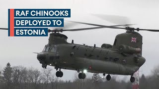 RAF Chinooks land in Estonia to reinforce Nato defence in the Baltics