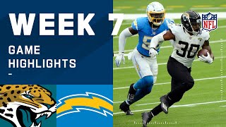 Jaguars vs. Chargers Week 7 Highlights | NFL 2020