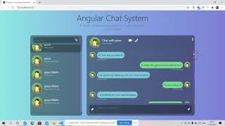 Angular 11 Chat System