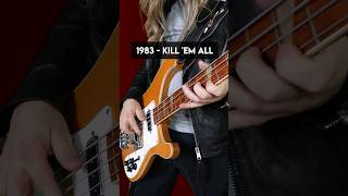 Evolution of Cliff Burton in 30 seconds! #bass #bassguitar #metallica