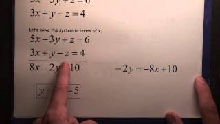 #102 Systems 2 Equations 3 Variables