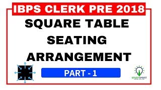 Square Seating Arrangement Reasoning Question for IBPS CLERK PRE 2018 Part 1