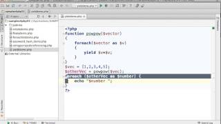 Simple Demo for Generator Function in PHP
