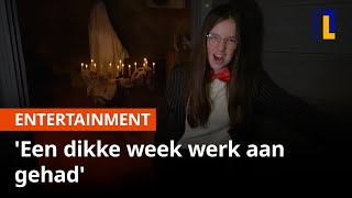 Lotus (13) en Lizzy (11) bouwen Halloween spookhuis in eigen tuin 🎃