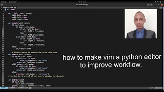 vim customisation for python