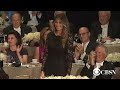 Trump roasts Clinton at Al Smith charity dinner
