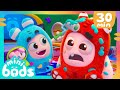 MINIBODS NEW! 🎨Paint PANIC! 🎨Newts Paint Trouble! | Baby Oddbods | Comedy Funny Cartoons for Kids