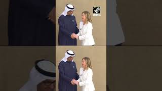 UAE: Italian PM Giorgia Meloni arrives at COP28 Summit in Dubai