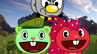 Flippy and Flaky Play Minecraft Survival Pt 5 #happytreefriends #flippy #fliqpy #flaky