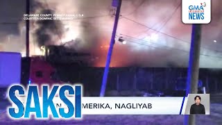 Tren sa Amerika, nagliyab | Saksi