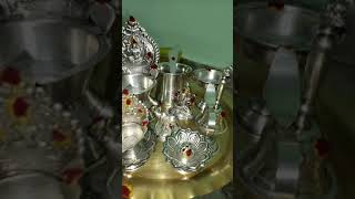 Easy way to clean silver vessels at home/பூஜை விளக்கு சுத்தம் செய்யுங்கள் | #shortfeed