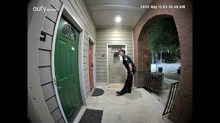 Police at my porch again . #videodoorbell