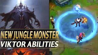 NEW EPIC JUNGLE MONSTER & VIKTOR REWORK INGAME ABILITIES PREVIEW - League of Legends